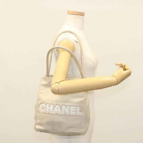 CHANEL Camelia Shoulder Bag Leather Beige Gold CC Auth 137317 - Picture 3 of 16